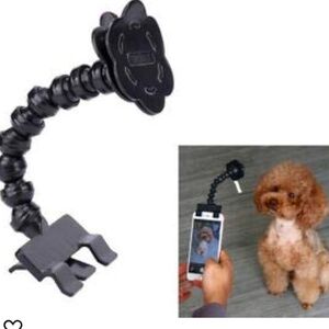 NIB DOG PET SELFIE PHONE HOLDER STICK